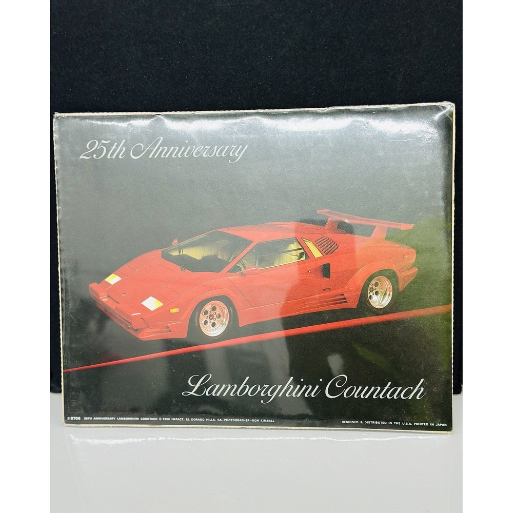 Vintage 1990 Lamborghini Countach 25th Anniversary Mini Poster 8x10 Ron Kimball